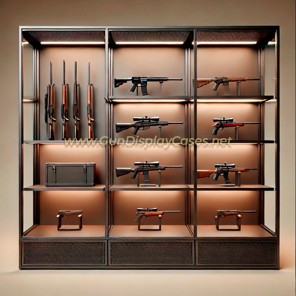 Gun Hexagonal Display Cases