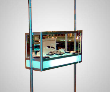 Gun Suspended Display Cases