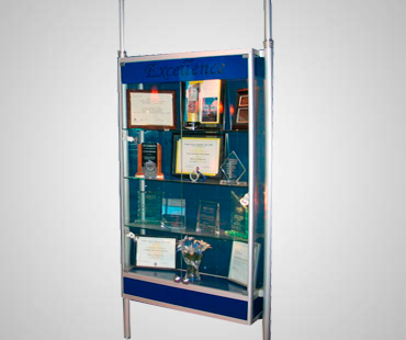 Gun Suspended Display Cases